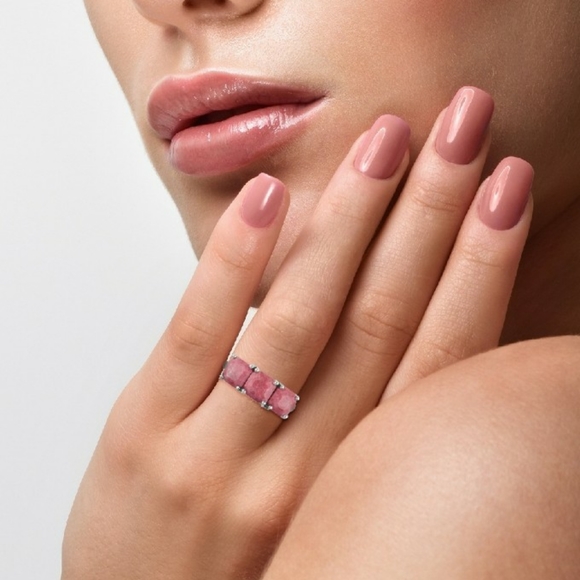 NWT Norwegian Thulite 3 Stone Ring Size 6 - Picture 9 of 12